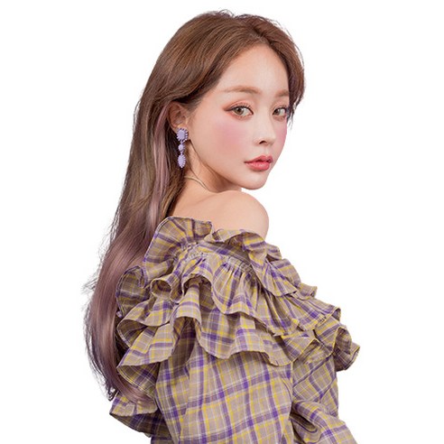 가발매니아 퍼스널 컬러 브릿지 웨이브 3피스, 섀도우펍, 1개