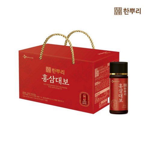 CJ웰케어 한뿌리 홍삼대보 병 10입, CJ공식 한뿌리 홍삼대보(100ml10병) 1박스, 1개, 1L