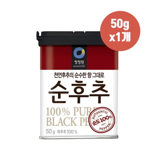 청정원 순후추 50g 필수양념 후추, 1개