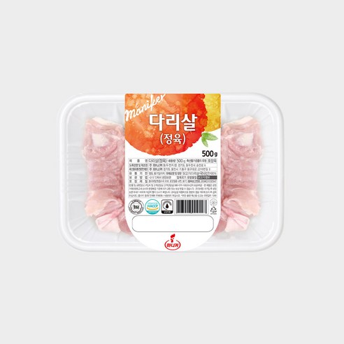 마니커 넓적다리살(정육) (냉장) 국내산 당일생산, 1개, 500g