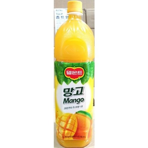 업소용 가정 식자재 롯데 칠성 델몬트 망고 주스 1.5L, 1개