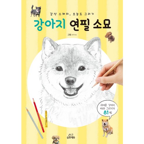 강아지 연필 소묘:감성스케치 오늘도 그리기, 삼호에듀