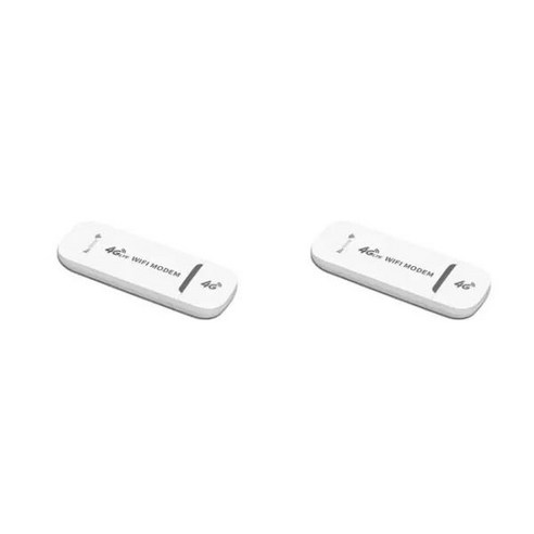 노트북 와이파이 동글 휴대용 4G LTE 네트워크 어댑터 모뎀 스틱 SIM 카드 슬롯 홈 오피스 호텔 라우터 150, 03 2Pcs White