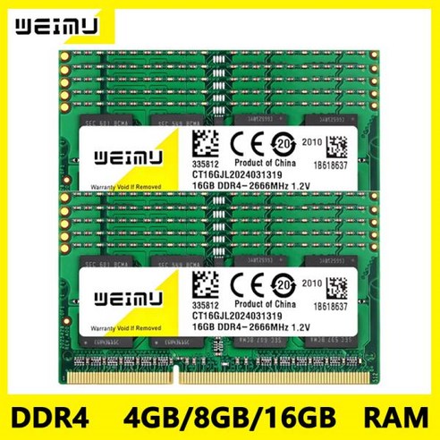 도매 노트북 메모리 RAM DDR4 4GB 8GB 16G Ram1.2 V 260 핀 PC4 2133 2400 2666 3200Mhz 17000 19200 21300, 09 DDR4 16GB 2666 X10