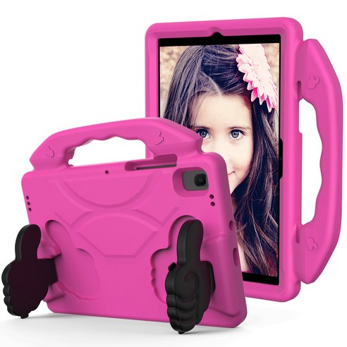 GRAYCO 갤럭시 탭 A7 THUMB EVA폼 거치대 전용 케이스 SM-T500 T505 T507, PINK