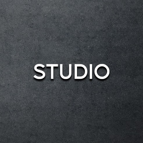 마마픽스 아크릴 도어사인 표지판 화이트, 1개, STUDIO