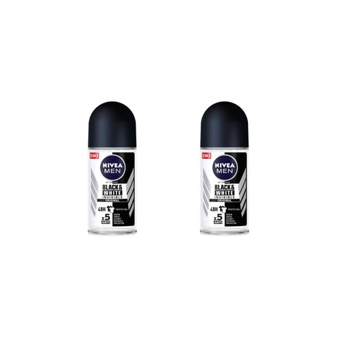 니베아 Nivea MEN 48h 맨 블랙앤화이트 데오드란트, 1개, 50ml