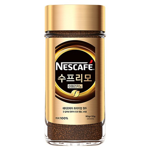 네스카페 수프리모 아메리카노, 100g, 1개
커피/원두/차 네스카페 수프리모 아메리카노, 100g, 1개
커피/원두/차