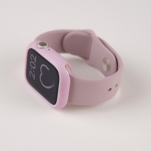 우먼스9999 애플워치 호환 실리콘 밴드 스트랩, 42/44/45/49mm, 라벤더