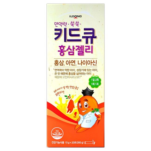 일동 키드큐 홍삼젤리 오렌지맛, 300g, 1개