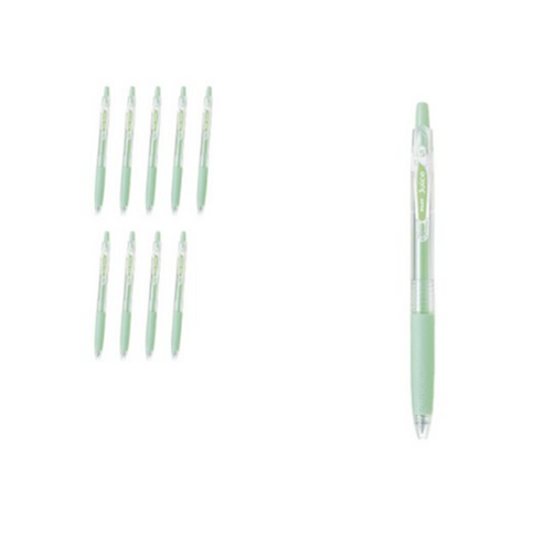 파이롯트 쥬스 젤잉크펜 0.5mm LJU-10EF, 파스텔그린, 30개
