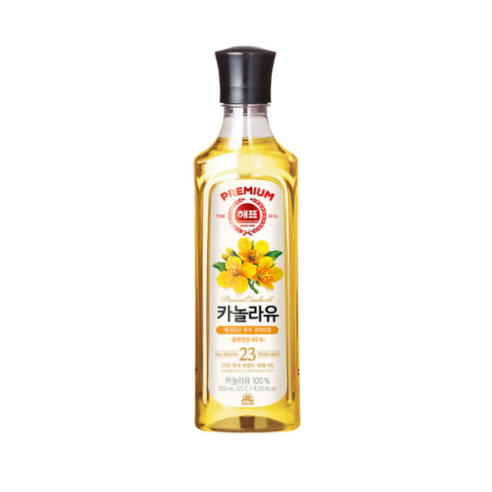 해표 [해표] 카놀라유 프리미엄, 500ml, 3개