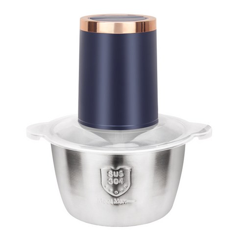 ELSECHO 스테인리스 전동 멀티 다지기 2L 대용량 2단계 야채 마늘 고기 다지기, 1개