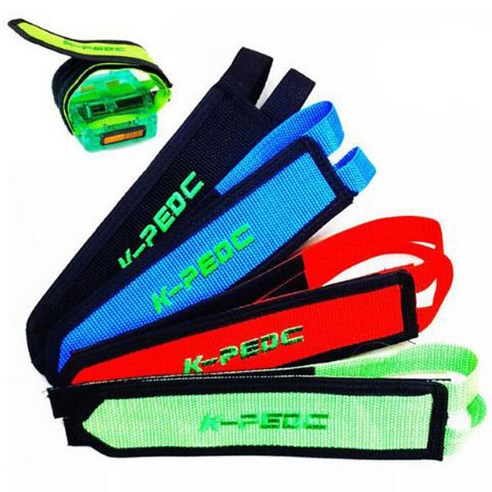 make speed K-PEDC 자전거페달 밴드스트랩, FREE, 레드