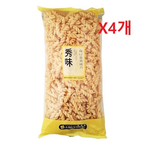 원하프허니꿀꽈배기1kgx4개/㈜삼천리총알배송, 1kg, 4개