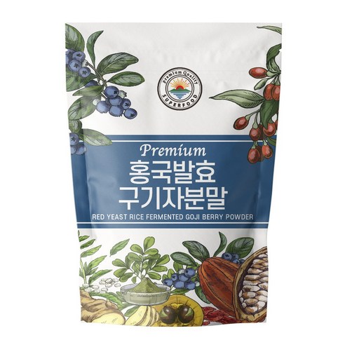 홍국 발효 구기자 분말 가루, 1개, 300g