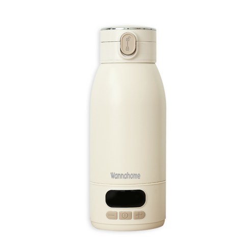 워너홈 휴대용 분유포트 아이보리 2시간 완충 급속충전 500ml