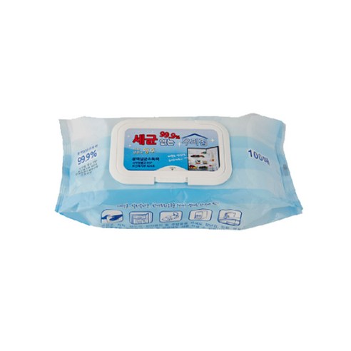 99.9% 세정살균 티슈로 세균 걱정 없이 깨끗하고 안전하게!