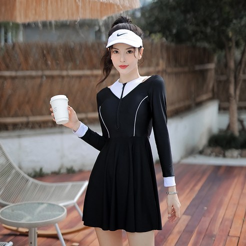KORELAN 수영복, 검정색, {"사이즈":"S"}