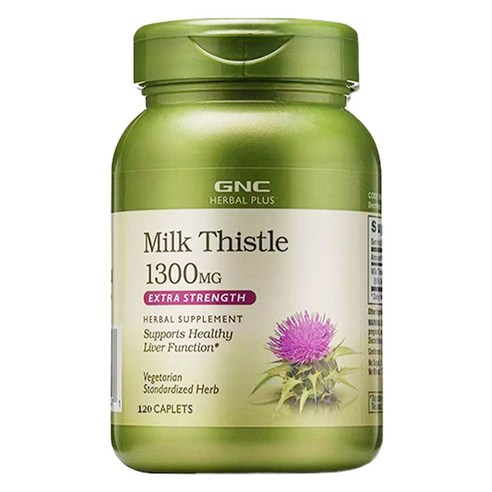 GNCHERBALPLUS 밀크 시슬 1300mg 캐플릿, 120정, 1개