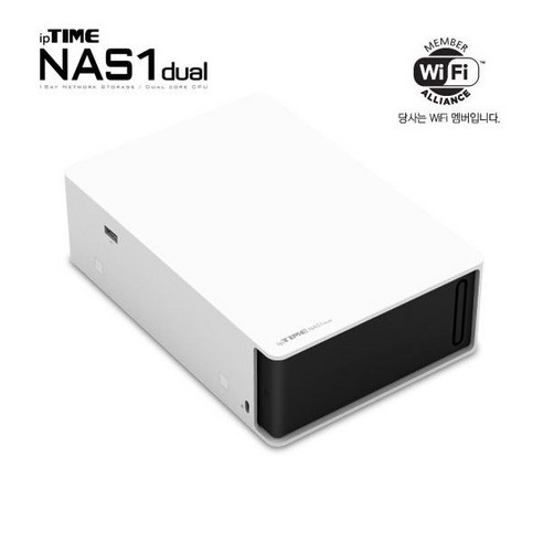 IpTIME NAS1DUAL / 1Bay SATA NAS Server 듀얼 기가비트 랜 USB 3.0 포트 지원