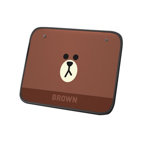 카시트보호매트 커버 킥 자동차 시트보호 유아 뒷자석, 2. Drawing BROWN