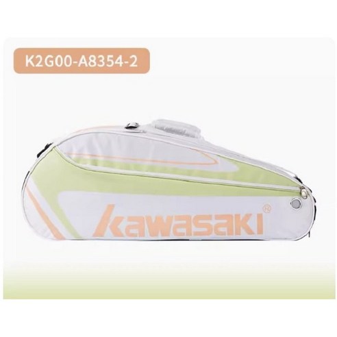 Kawasaki 23년식 배드민턴 라켓 가방 스포츠 가방 배드민턴 용품, 옐로우