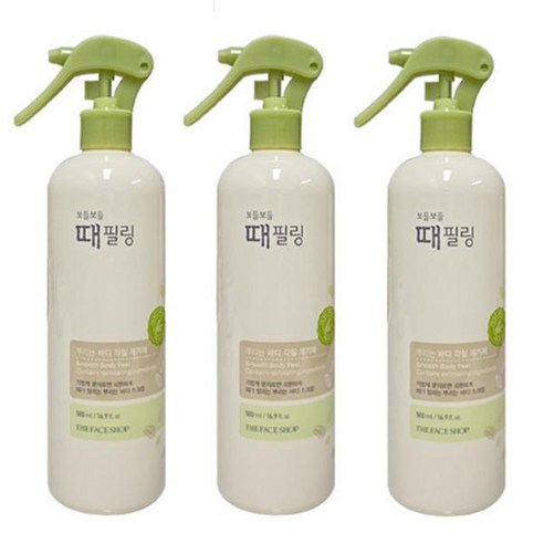 더페이스샵 보들보들 때필링 대용량 3개세트 (500ml+500ml+500ml)