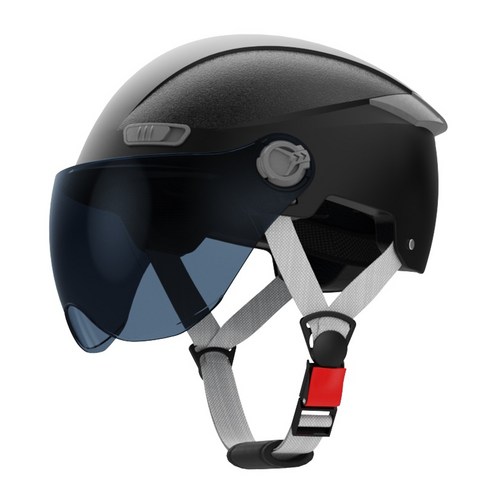 NECASIL 자외선 차단 고글 자전거헬멧 어반 전동킥보드 안전모, 블랙