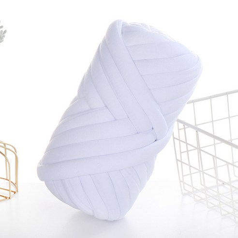 떨샵 자이언트얀 뜨개실 가방 만들기 DIY 패브릭 벨벳, 1kg, 기본-화이트