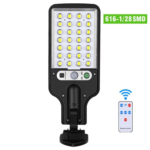 [ZL] LED 태양 가로등 COB + SMD 야외 태양광 램프 3 조명 모드 방수 모션 센서 보안 조명 정원 파티오 태양광 가로등, 616-1