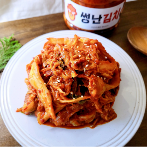 썽난김치 매운맛 실비김치 현풍 닭칼국수 매운 배추 겉절이 수육 보쌈김치, 1개, 1kg