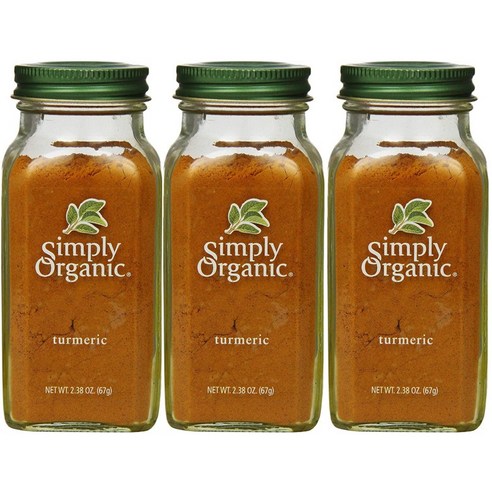 Simply Organic 튜메릭, 67g, 3개