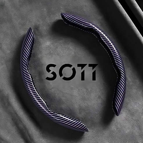 SOTT 고광택 탄소섬유 나노카본 사이드 핸들커버, 카본 딥퍼플