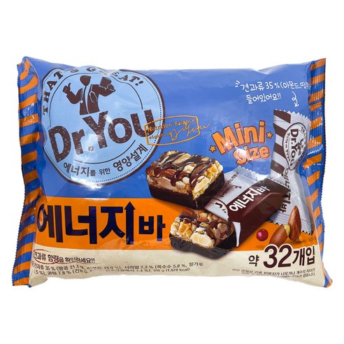 오리온 닥터유 에너지바 미니 330g, 2개
