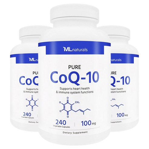 마이라이프내추럴스 퓨어 CoQ-10 100mg 베지터블 캡슐, 240정, 3개