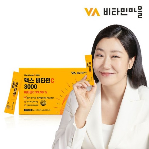 비타민마을 맥스 비타민C 3000 분말 90포 3개월분 1박스, 단품, 1개