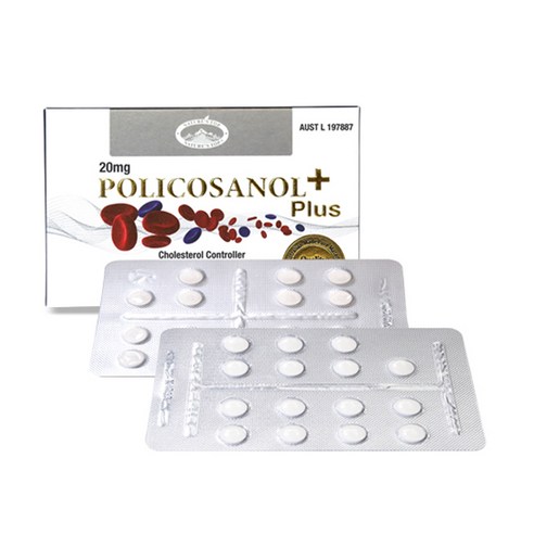 폴리코사놀(콜레스테롤 지구력 체력 증진) 20mg POLICOSANOL 20mg 2개, 1개, 30정