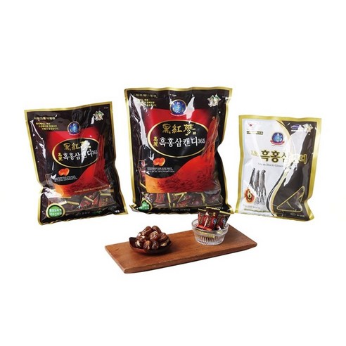 흑홍삼캔디 1박스 / Korean Black Red Ginseng 1 Box, 30개, 270g