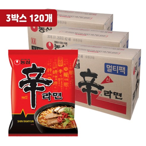 농심 신라면 120g X40개 3박스 총120개, 상세페이지 참조, 상세페이지 참조, 상세페이지 참조