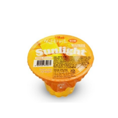썬라이트 음료 망고맛 180ml 낱개 과일 음료젤리, 4개