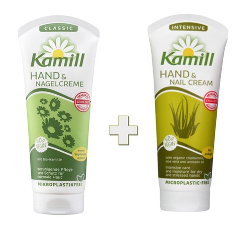 카밀 핸드크림 클래식 100ml + 인텐시브 100ml, 1세트, 100g