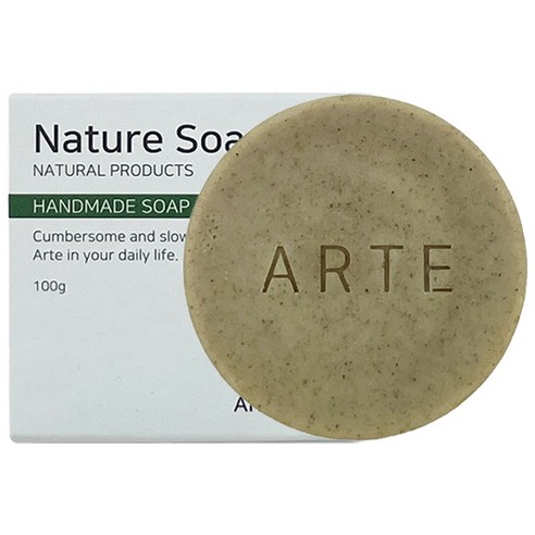 아르떼 천연 저자극 어성초 세수 세안 수제 클렌징 CP 비누 SOAP, 100g, 1개입, 1개