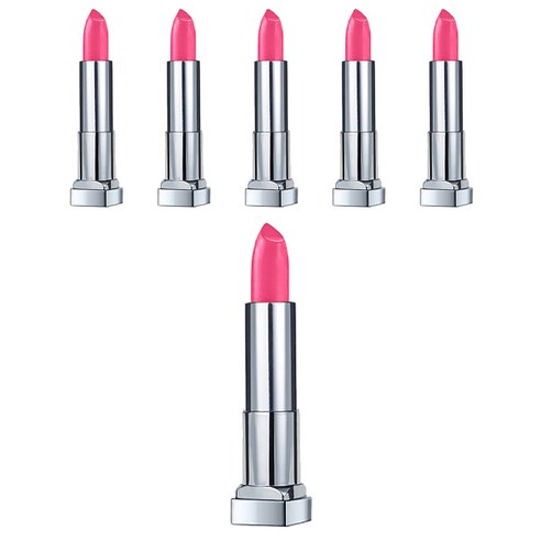 메이블린 컬러 센세이셔널 크리미 매트 립스틱 4.2g, Ravishing Rose, 6개