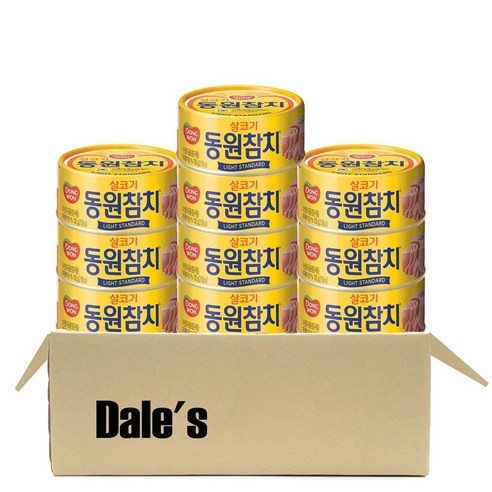 데일즈기획 동원 참치 라이트 스탠다드, 100g, 10개