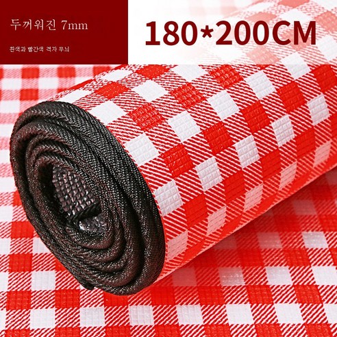 DFMWI.피크닉 매트.Picnic mat.--피크닉 매트 야외 캠핑 텐트 침침매트에 방수휴대용 비치 매트 야취평 방습매트, 레드7Mm1.8X2