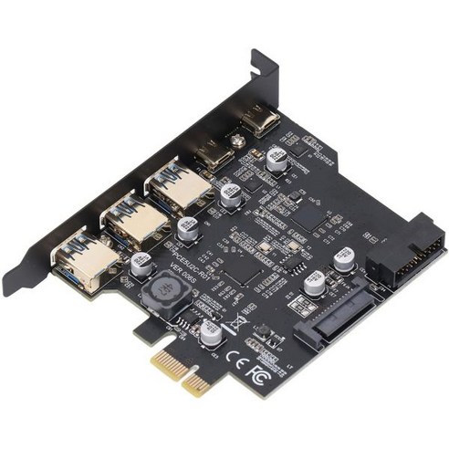 20Gbps 5 3개의 USB Type A 및 2개의 C가 포함된 PCIeUSB 3.2 Gen 2 카드 Windows용 PCI Express 확장 어댑터 OS X Desktop P, 1개 윈도우os