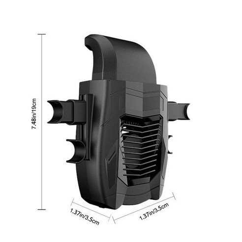 차량용통풍시트 자동차 뒷좌석 냉각 팬 휴대용 3 속도 조절 가능 환기 시트 USB 충전식 에어 팬, [01] Black, 01 Black, 1개