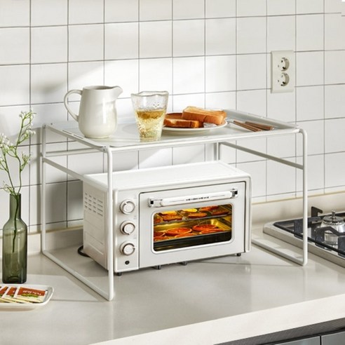 [OKㅣ강추] 바인스토어 전자레인지 다용도 수납 정리 선반 [OKNOWㅣ추천상품]