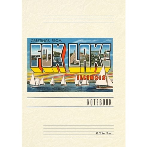 (영문도서) Vintage Lined Notebook Greetings from Fox Lake Illinois Paperback, Found Image Press, English, 9798385415250